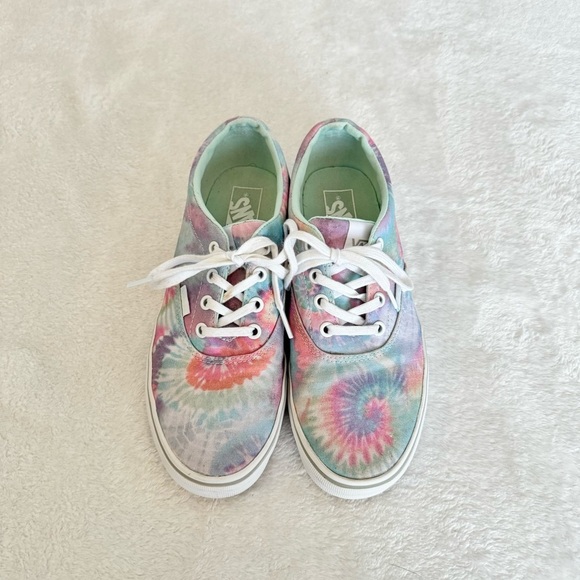 Vans Doheny Pastel Rainbow Canvas Tie-Dye Shoes - Picture 3 of 8